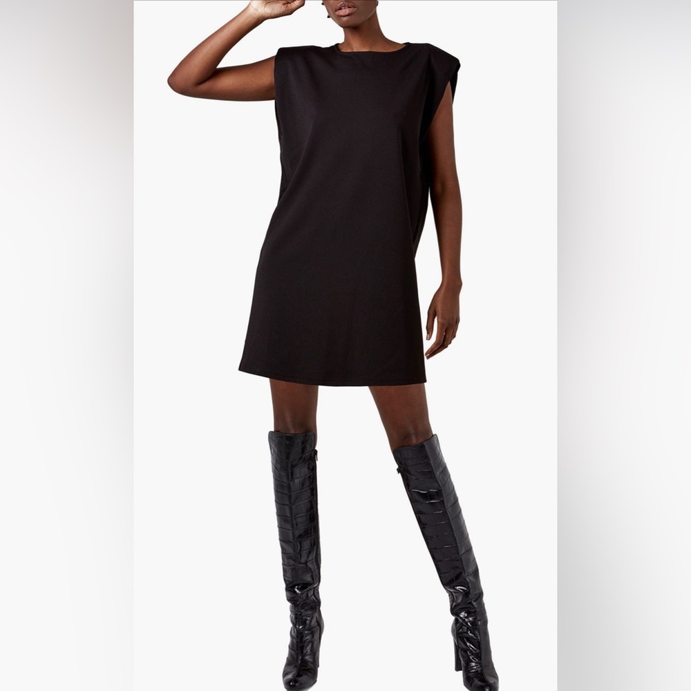 NEW NWT AS by DF Cocktail Black Sleeveless Mini Dress